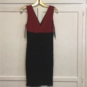 Red black dress
